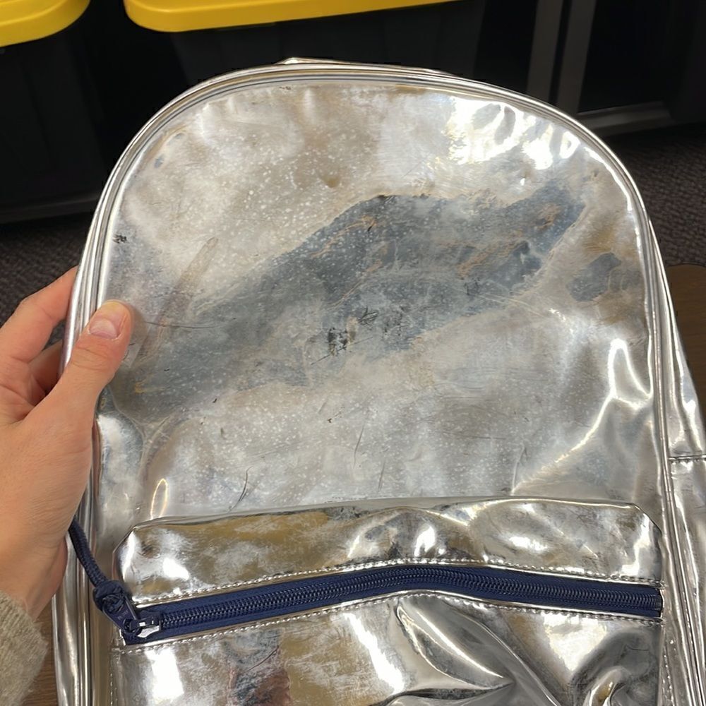J. Crew Girls' backpack in metallic fabric* - Picture 3 of 5